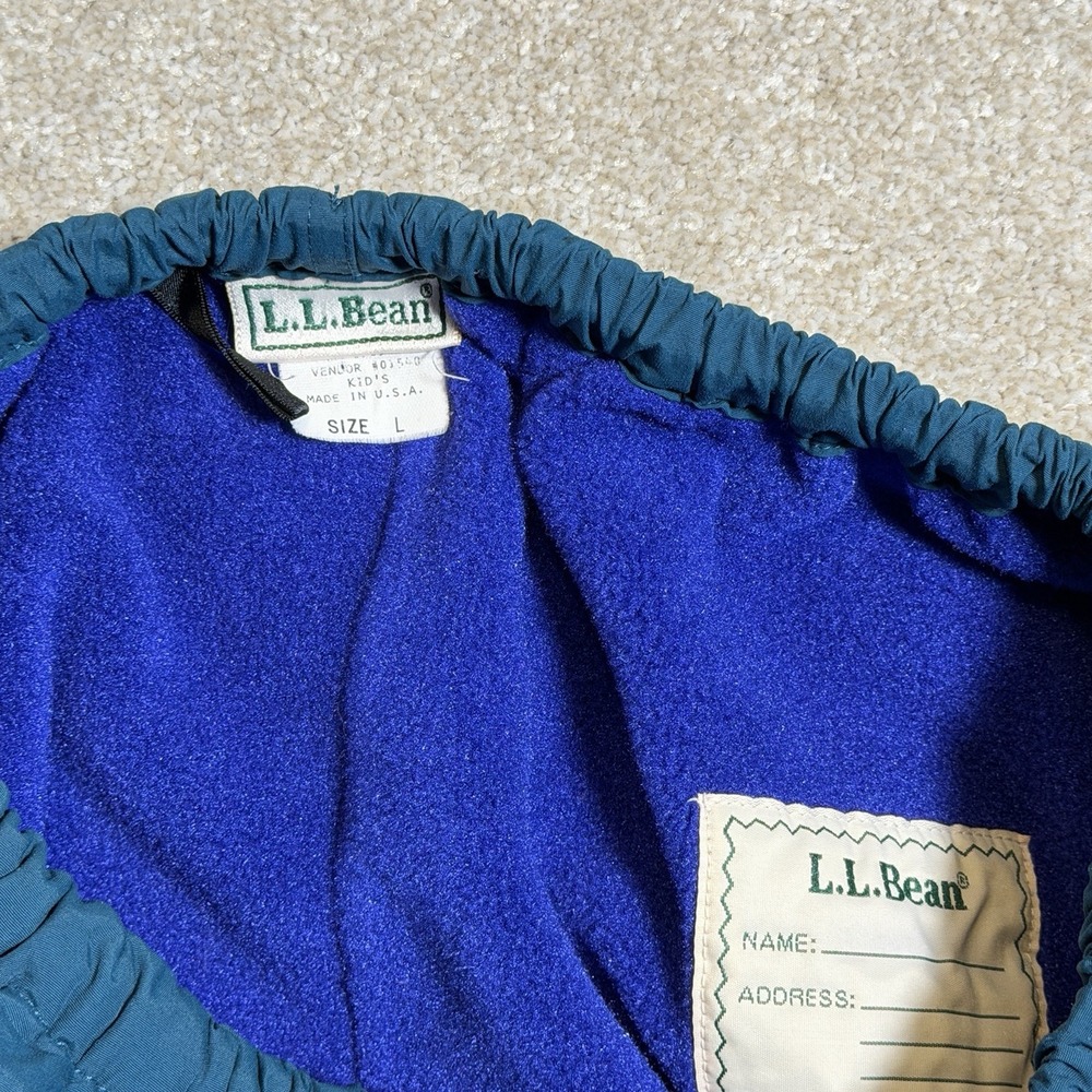 Vintage LL Bean Snow Pants Youth Kids Size Large Ski Waterproof‎ Insulated - Picture 7 of 10